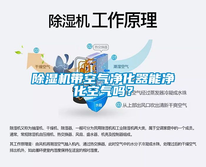 除濕機帶空氣凈化器能凈化空氣嗎？