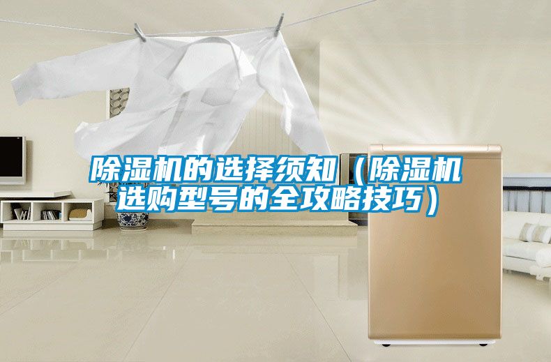 除濕機(jī)的選擇須知（除濕機(jī)選購型號(hào)的全攻略技巧）