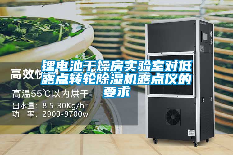 鋰電池干燥房實驗室對低露點轉輪除濕機露點儀的要求