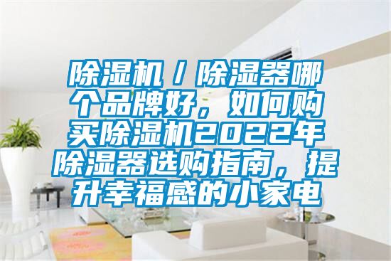 除濕機／除濕器哪個品牌好，如何購買除濕機2022年除濕器選購指南，提升幸福感的小家電
