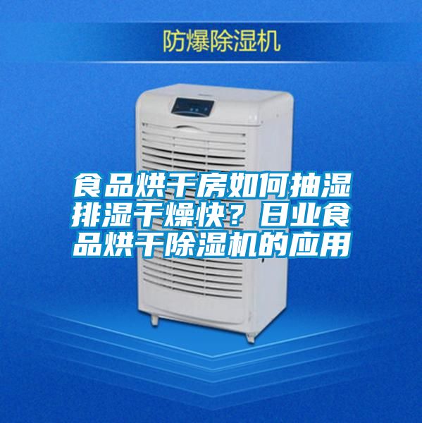 食品烘干房如何抽濕排濕干燥快？日業食品烘干除濕機的應用