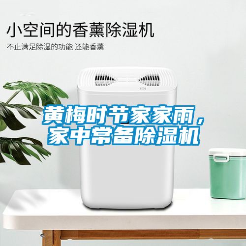 黃梅時節家家雨，家中常備除濕機