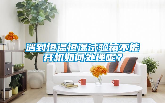 遇到恒溫恒濕試驗箱不能開機如何處理呢？