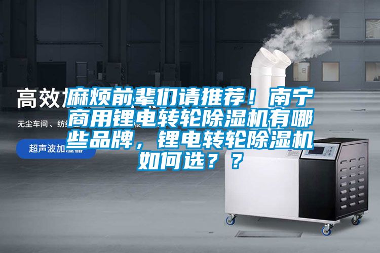 麻煩前輩們請推薦！南寧商用鋰電轉輪除濕機有哪些品牌，鋰電轉輪除濕機如何選？？