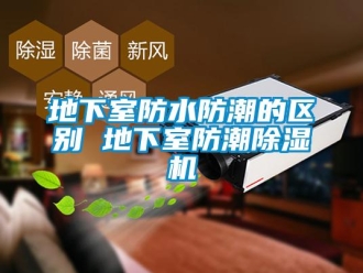 企業新聞地下室防水防潮的區別 地下室防潮除濕機