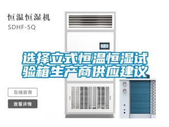 知識(shí)百科選擇立式恒溫恒濕試驗(yàn)箱生產(chǎn)商供應(yīng)建議