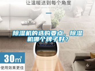 企業新聞除濕機的選購要點，除濕機哪個牌子好？