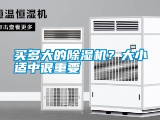行業(yè)新聞買多大的除濕機(jī)？大小適中很重要