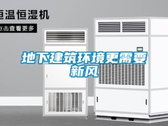 企業(yè)新聞地下建筑環(huán)境更需要新風