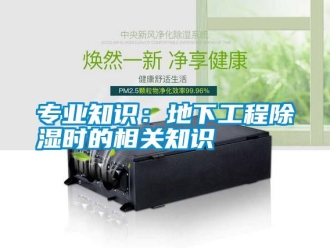 知識百科專業知識：地下工程除濕時的相關知識