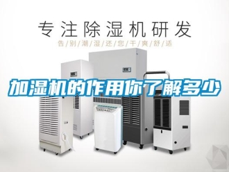 行業新聞加濕機的作用你了解多少